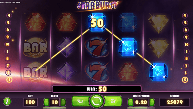 Бонусная игра Starburst 5