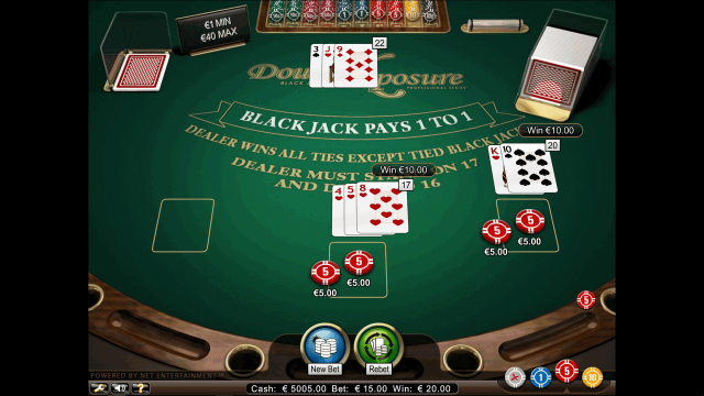 Бонусная игра Double Xposure Blackjack Pro Series 7