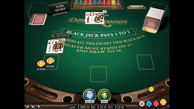 Характеристики слота Double Xposure Blackjack Pro Series 9