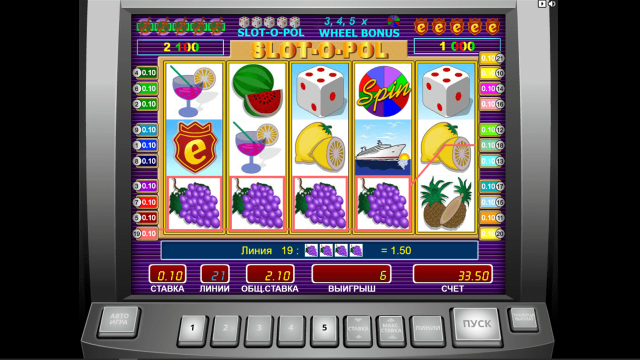 Игровой интерфейс Slot-O-Pol 10