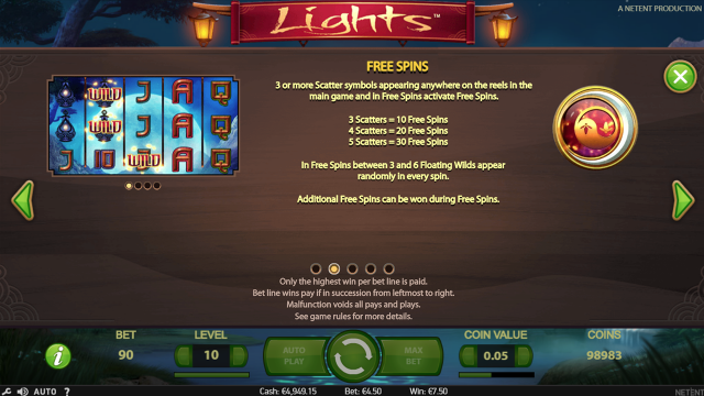 Бонусная игра Lights 2