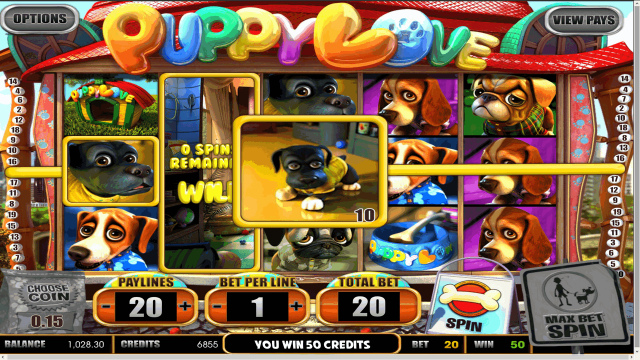 Игровой интерфейс Puppy Love 5